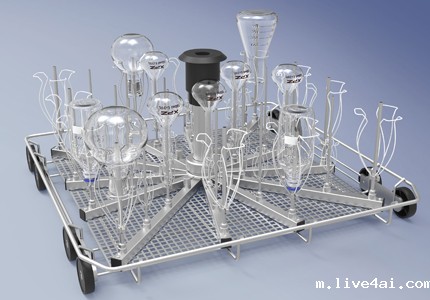 下层注射式清洗篮架 XZ-101